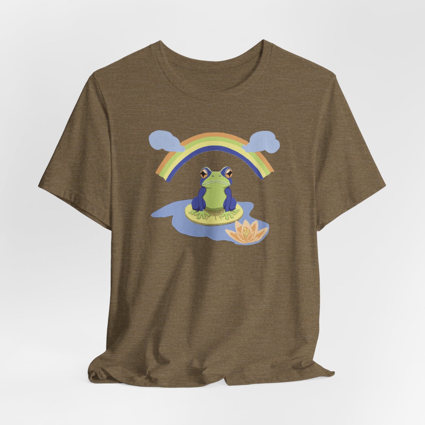 Rainbow Frog Unisex Jersey Short Sleeve Tee