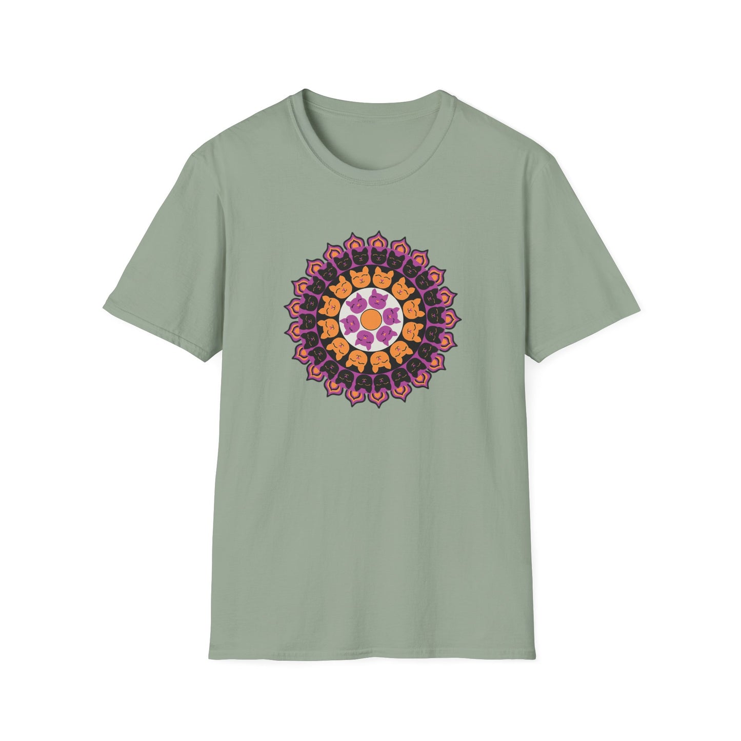 Cat Mandala Soft-style T-shirt