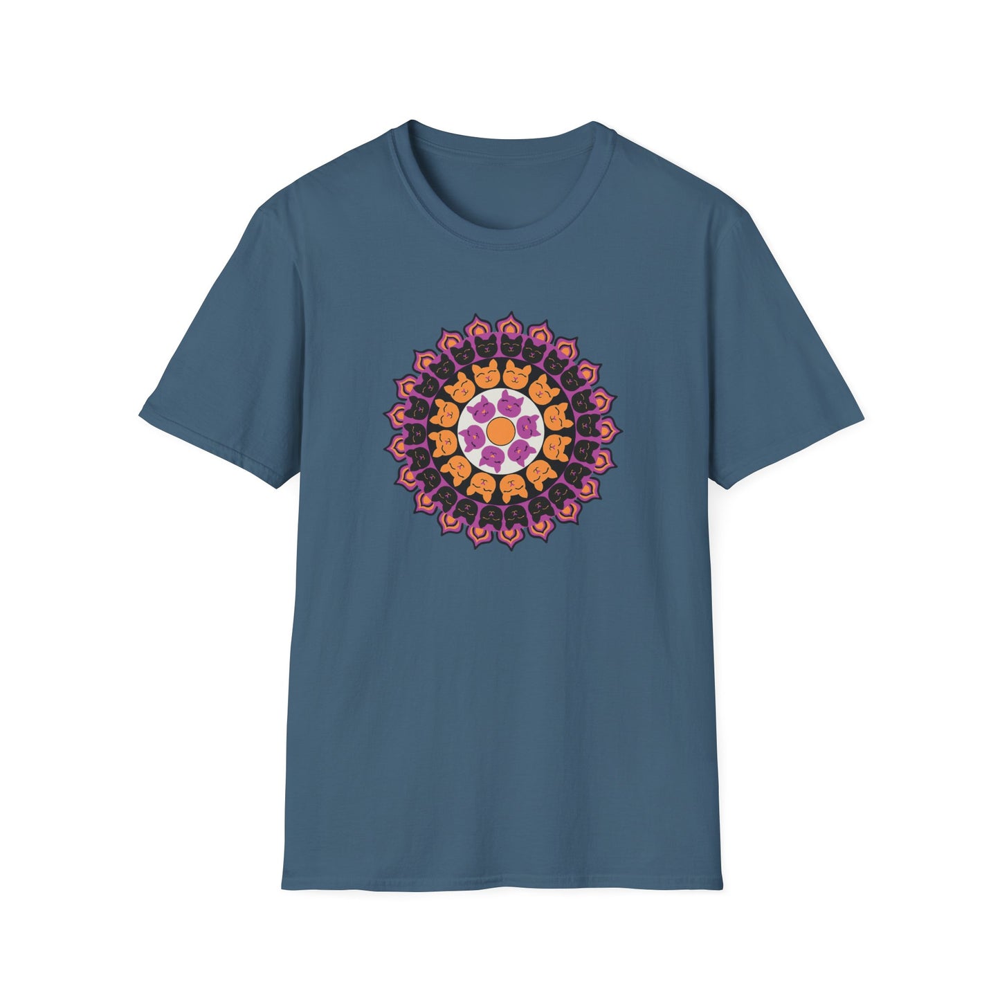 Cat Mandala Soft-style T-shirt
