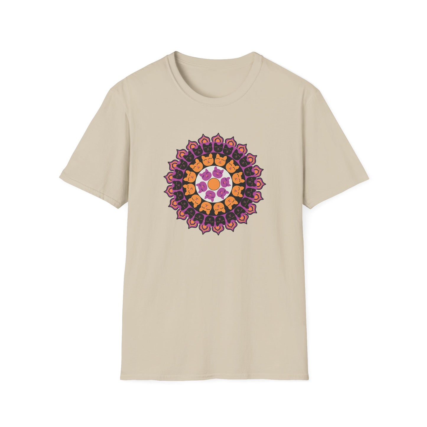 Cat Mandala Soft-style T-shirt