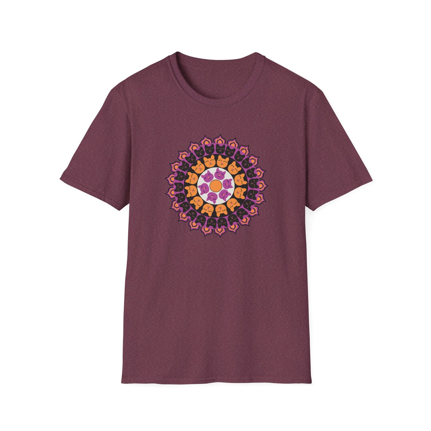 Cat Mandala Soft-style T-shirt