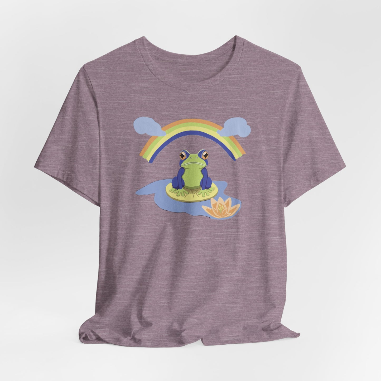 Rainbow Frog Unisex Jersey Short Sleeve Tee