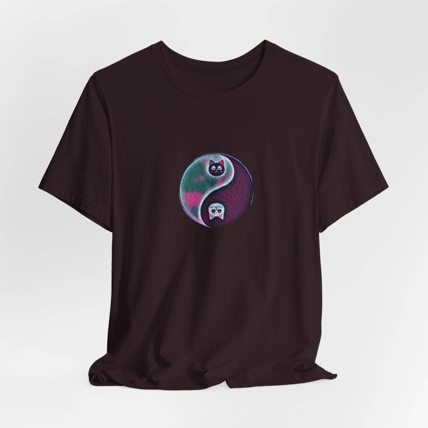 Cat Yin Yang Unisex Jersey Short Sleeve Tee