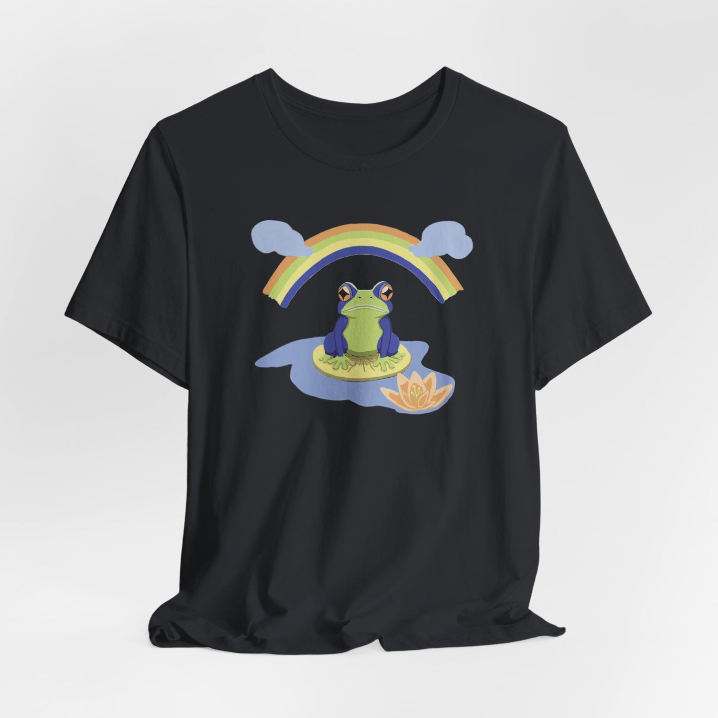 Rainbow Frog Unisex Jersey Short Sleeve Tee