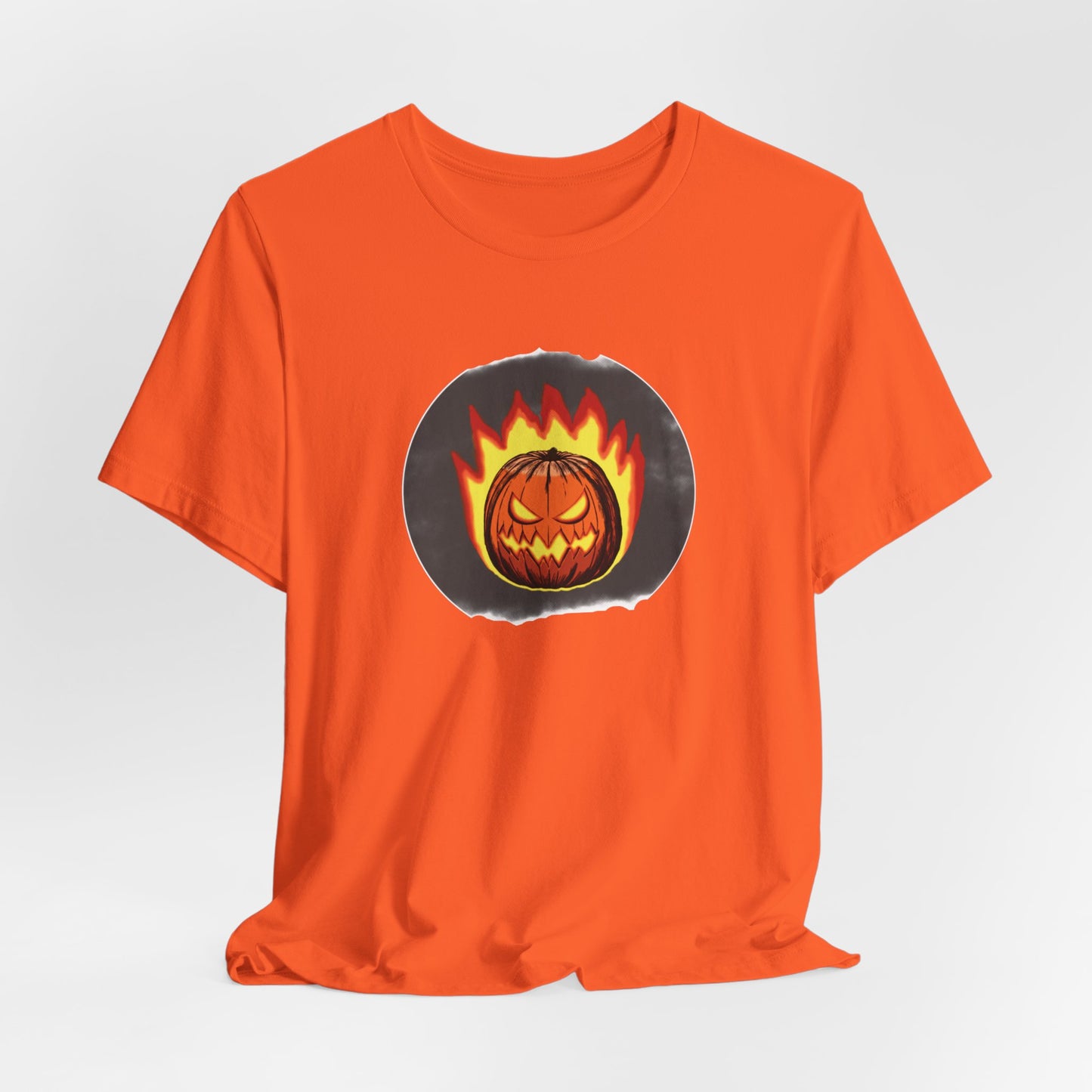 2024 Halloween Pumpkin Flames Jersey Shirt - top