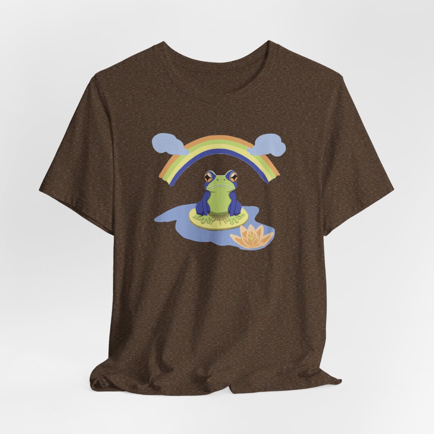 Rainbow Frog Unisex Jersey Short Sleeve Tee