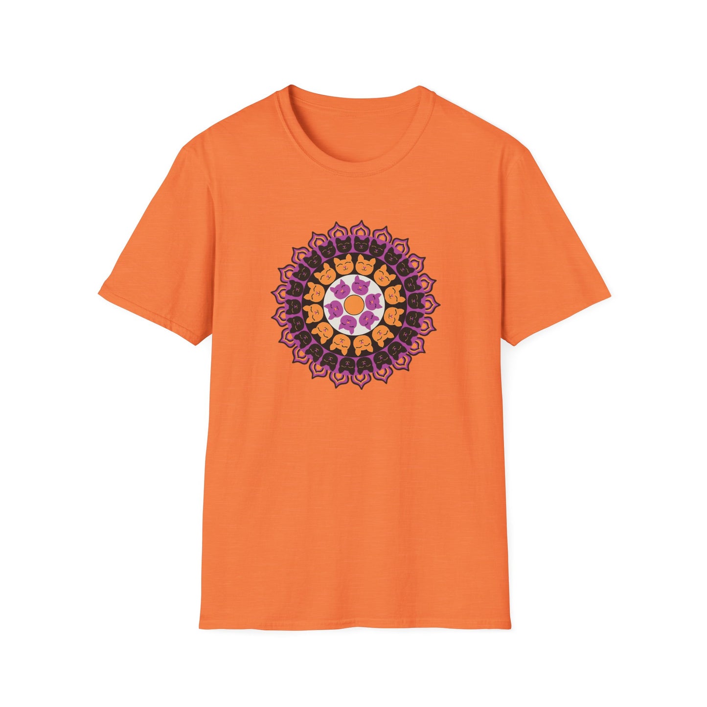 Cat Mandala Soft-style T-shirt