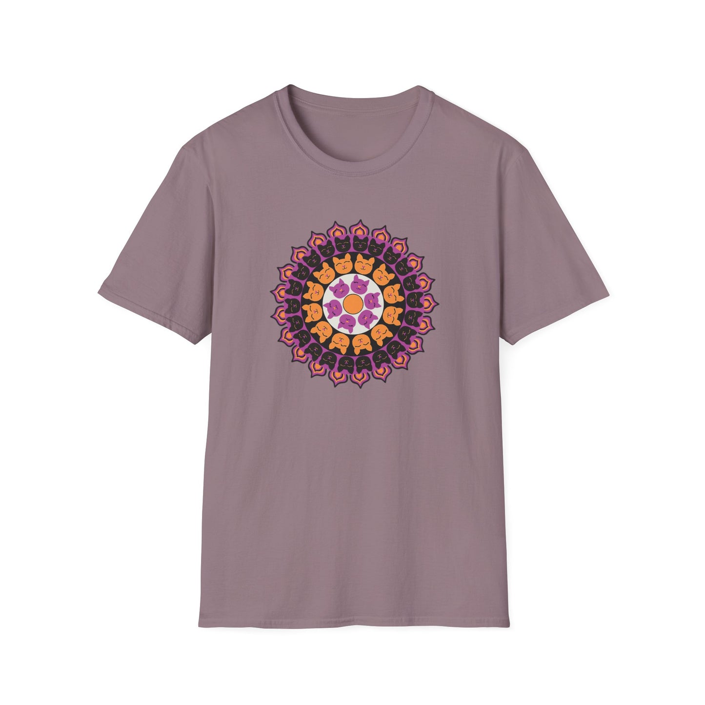 Cat Mandala Soft-style T-shirt