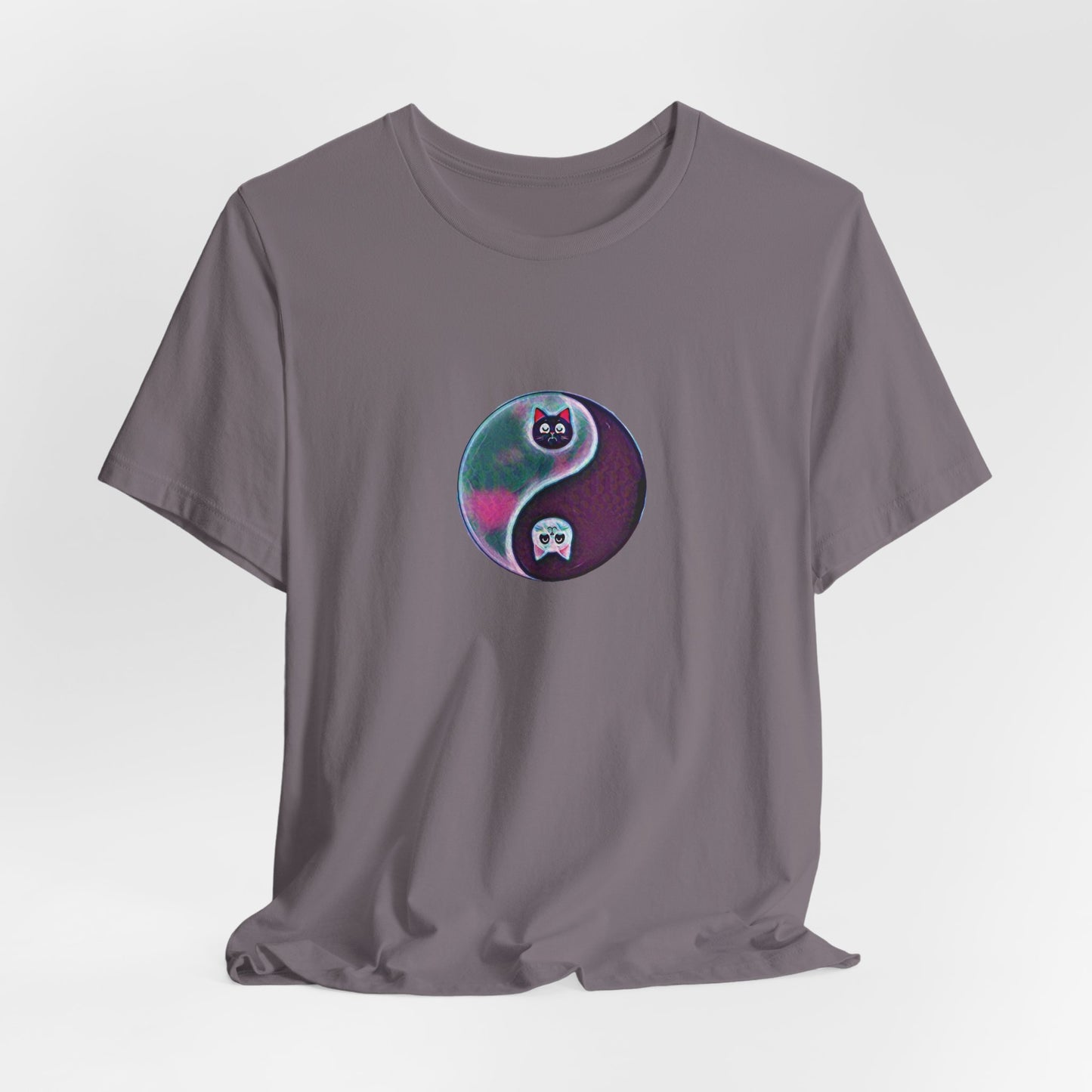 Cat Yin Yang Unisex Jersey Short Sleeve Tee