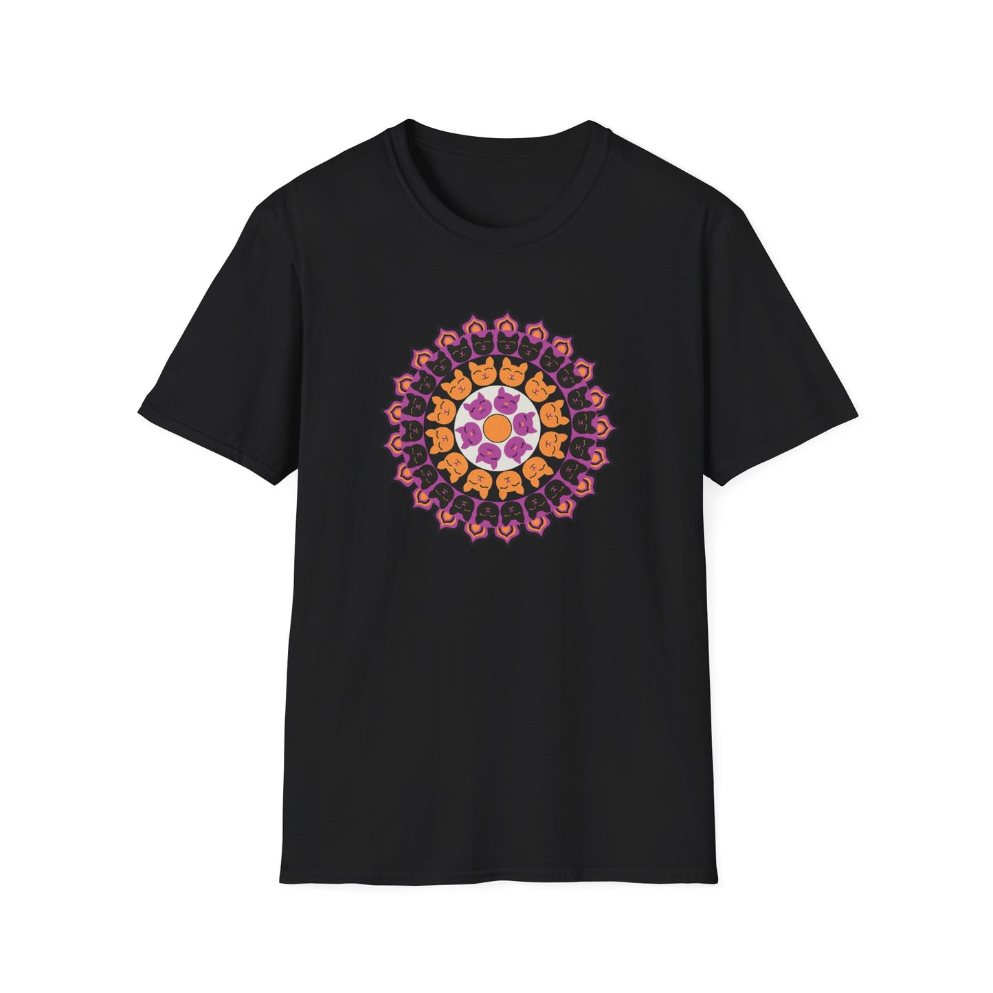 Cat Mandala Soft-style T-shirt