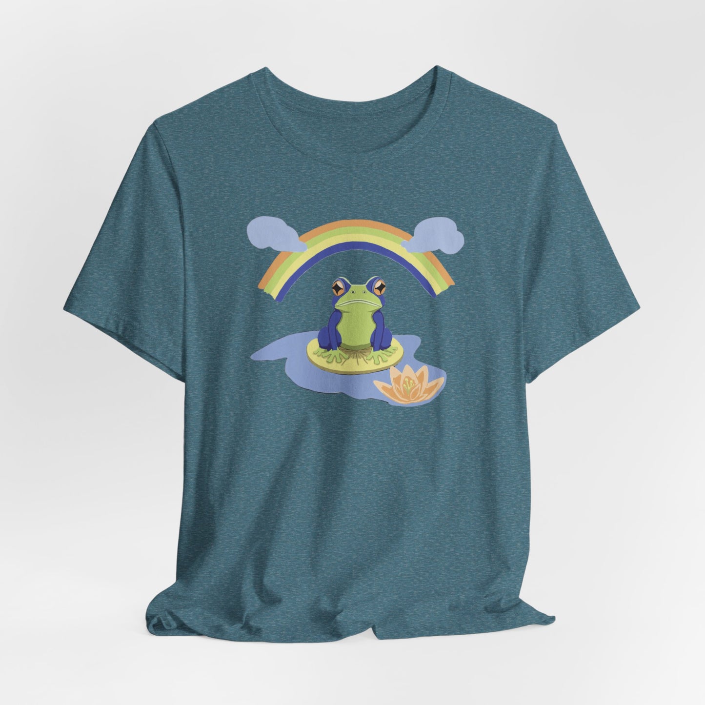 Rainbow Frog Unisex Jersey Short Sleeve Tee