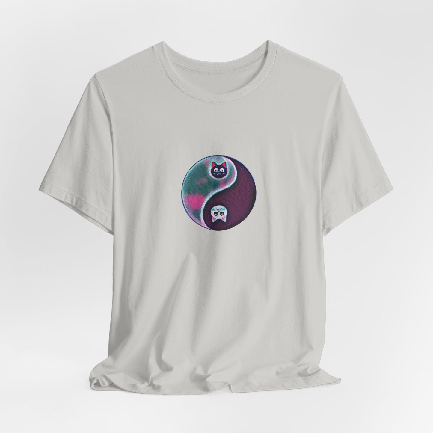 Cat Yin Yang Unisex Jersey Short Sleeve Tee