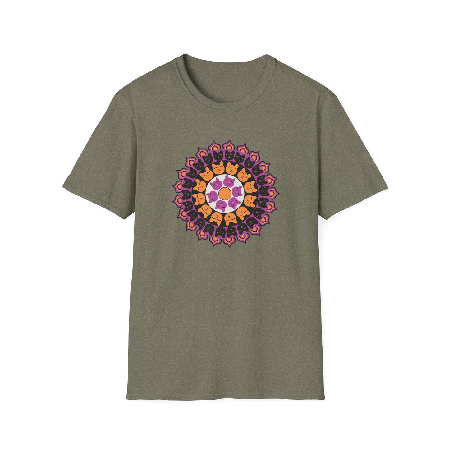Cat Mandala Soft-style T-shirt