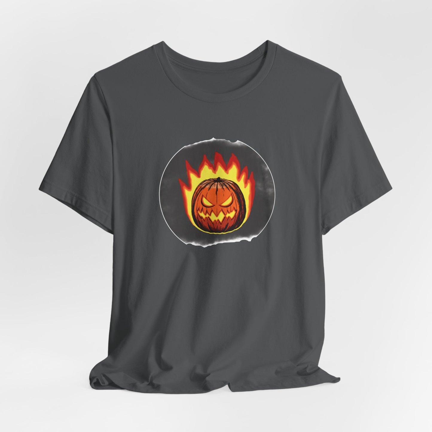 2024 Halloween Pumpkin Flames Jersey Shirt - top