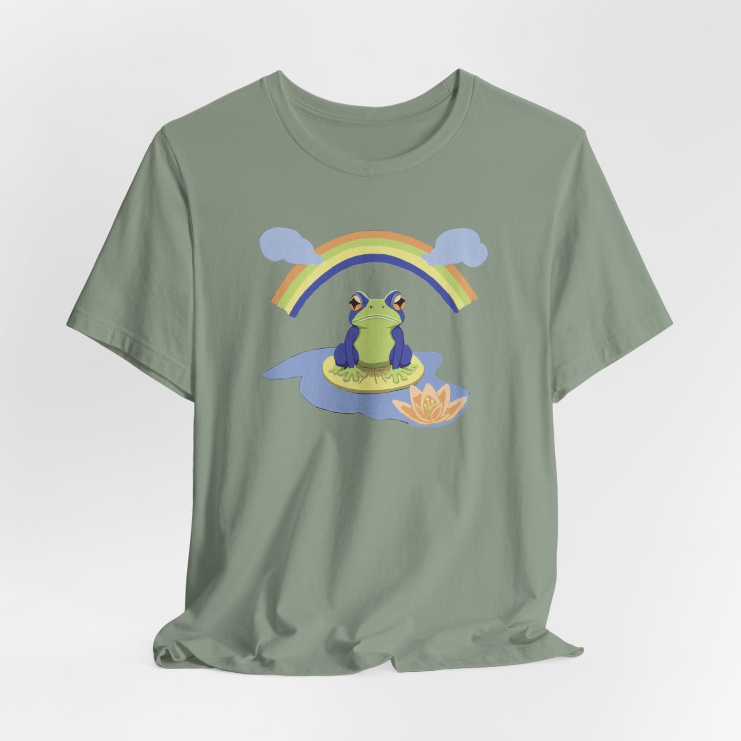 Rainbow Frog Unisex Jersey Short Sleeve Tee