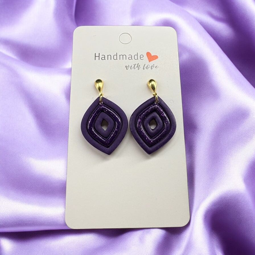 Grape Glimmer Earrings