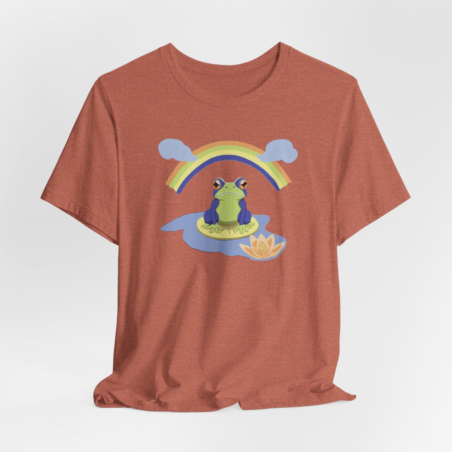 Rainbow Frog Unisex Jersey Short Sleeve Tee