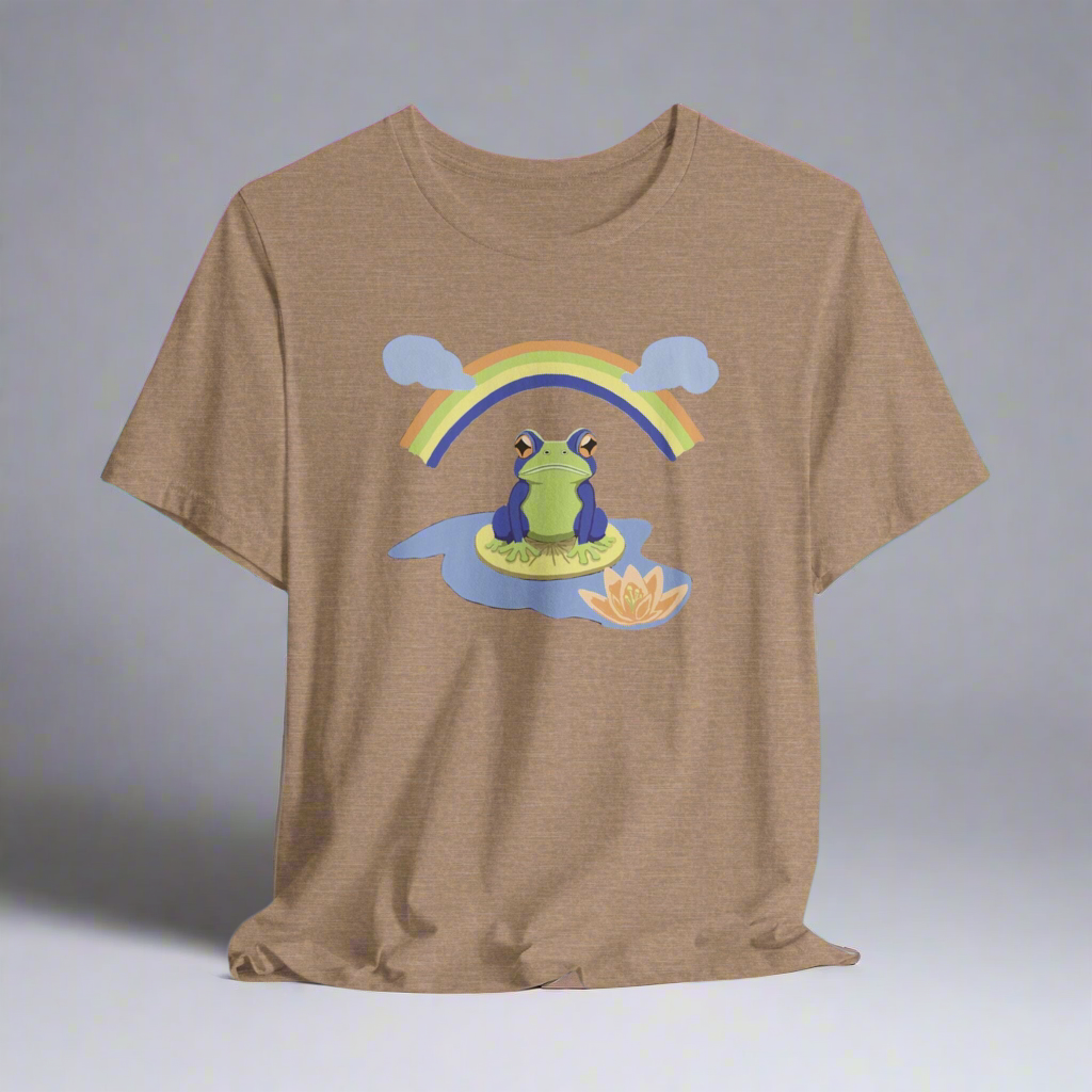 Rainbow Frog Unisex Jersey Short Sleeve Tee