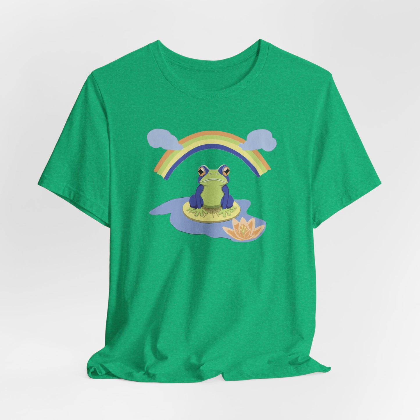 Rainbow Frog Unisex Jersey Short Sleeve Tee