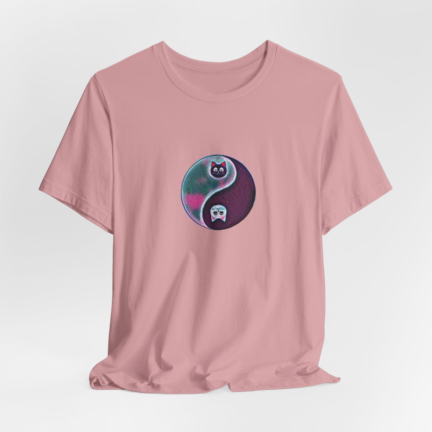 Cat Yin Yang Unisex Jersey Short Sleeve Tee