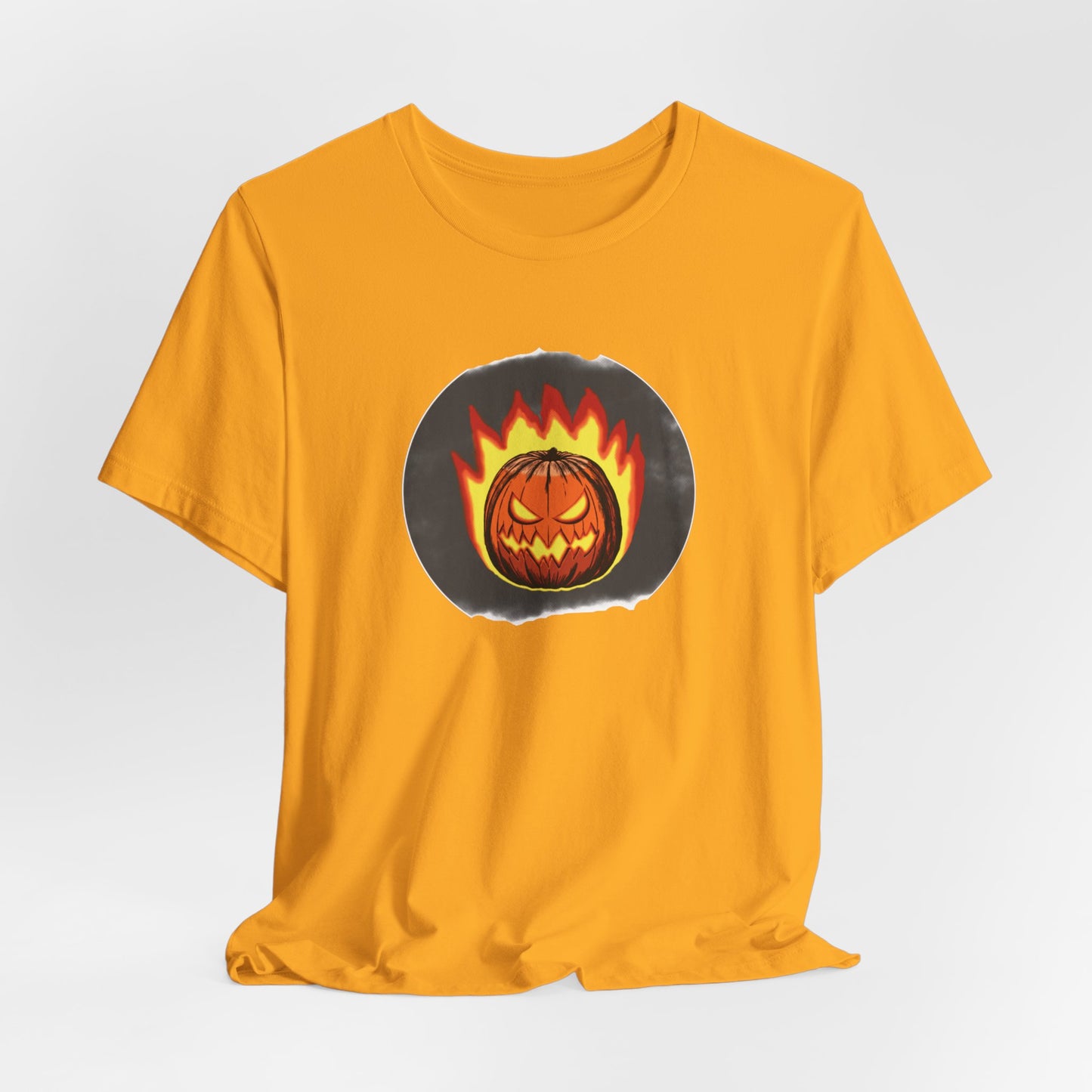 2024 Halloween Pumpkin Flames Jersey Shirt - top
