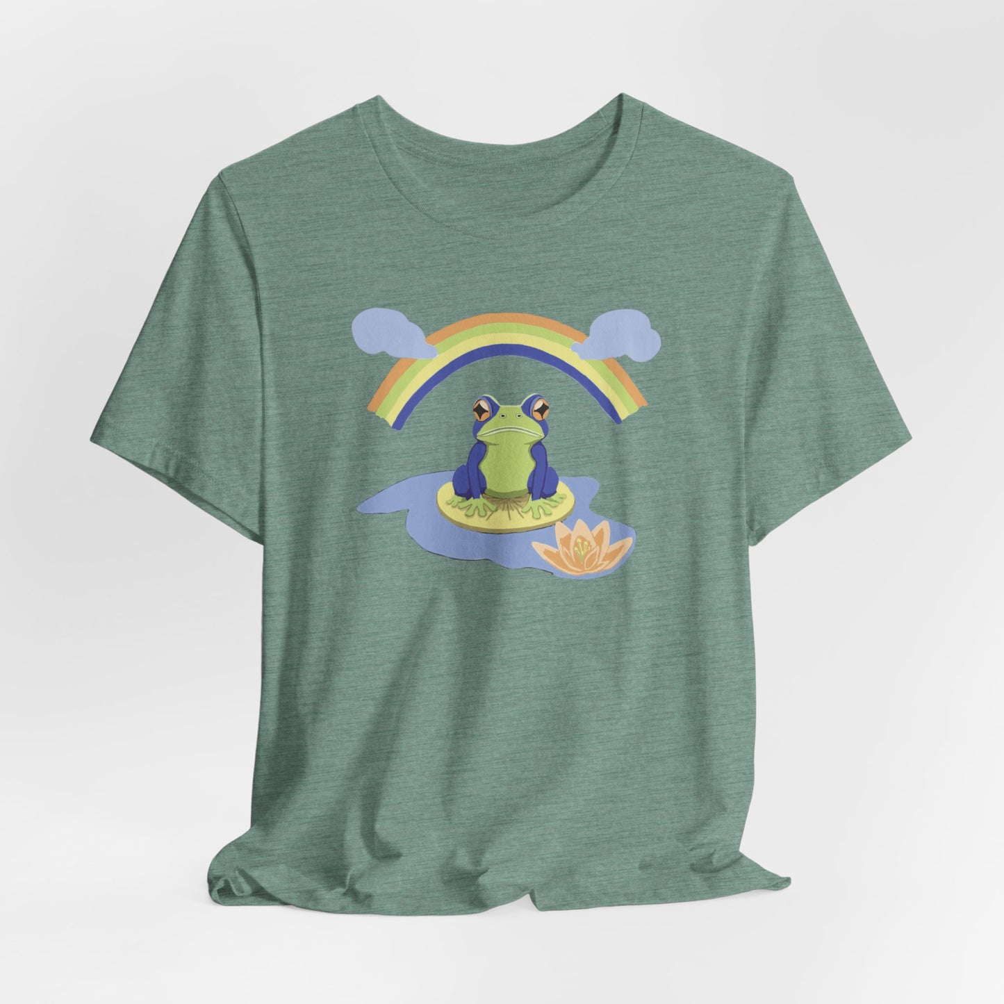 Rainbow Frog Unisex Jersey Short Sleeve Tee