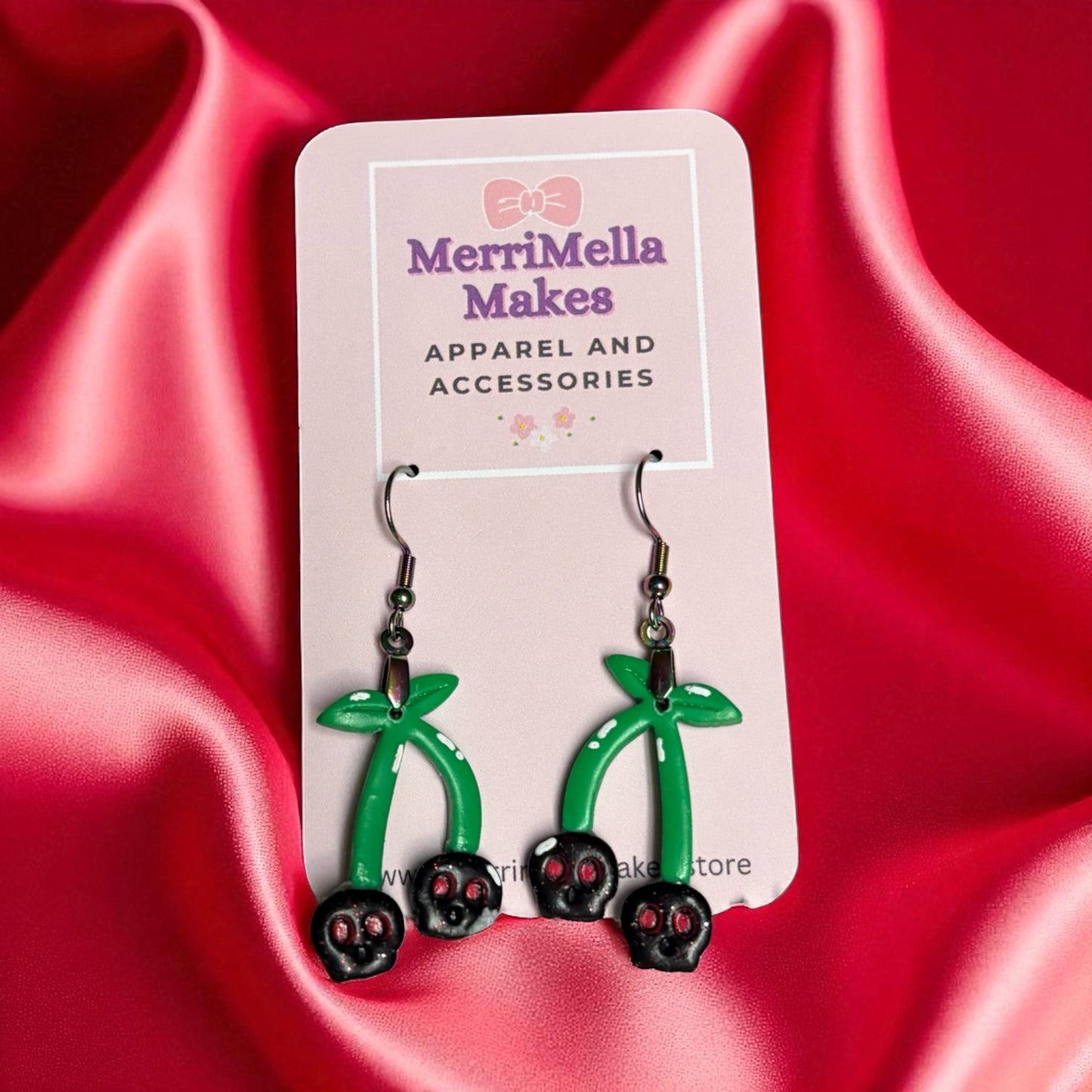 Skull Cherry Earrings