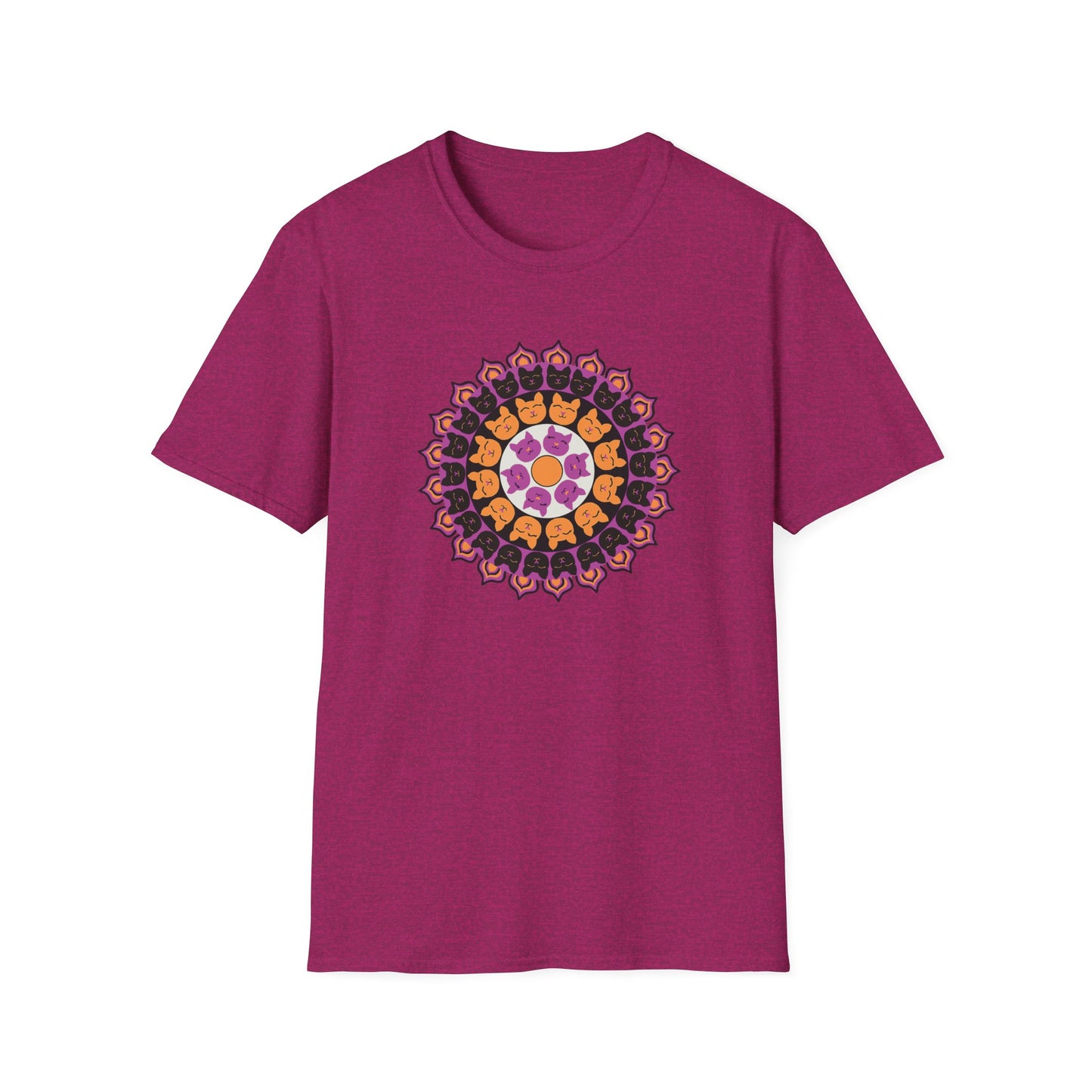 Cat Mandala Soft-style T-shirt