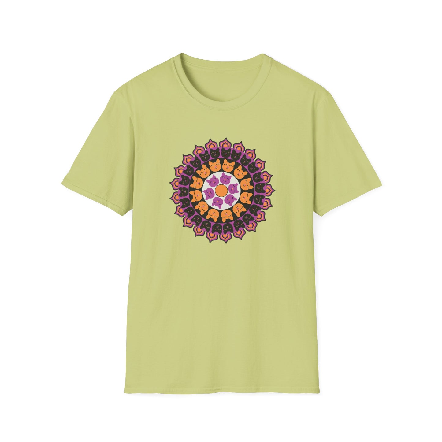 Cat Mandala Soft-style T-shirt