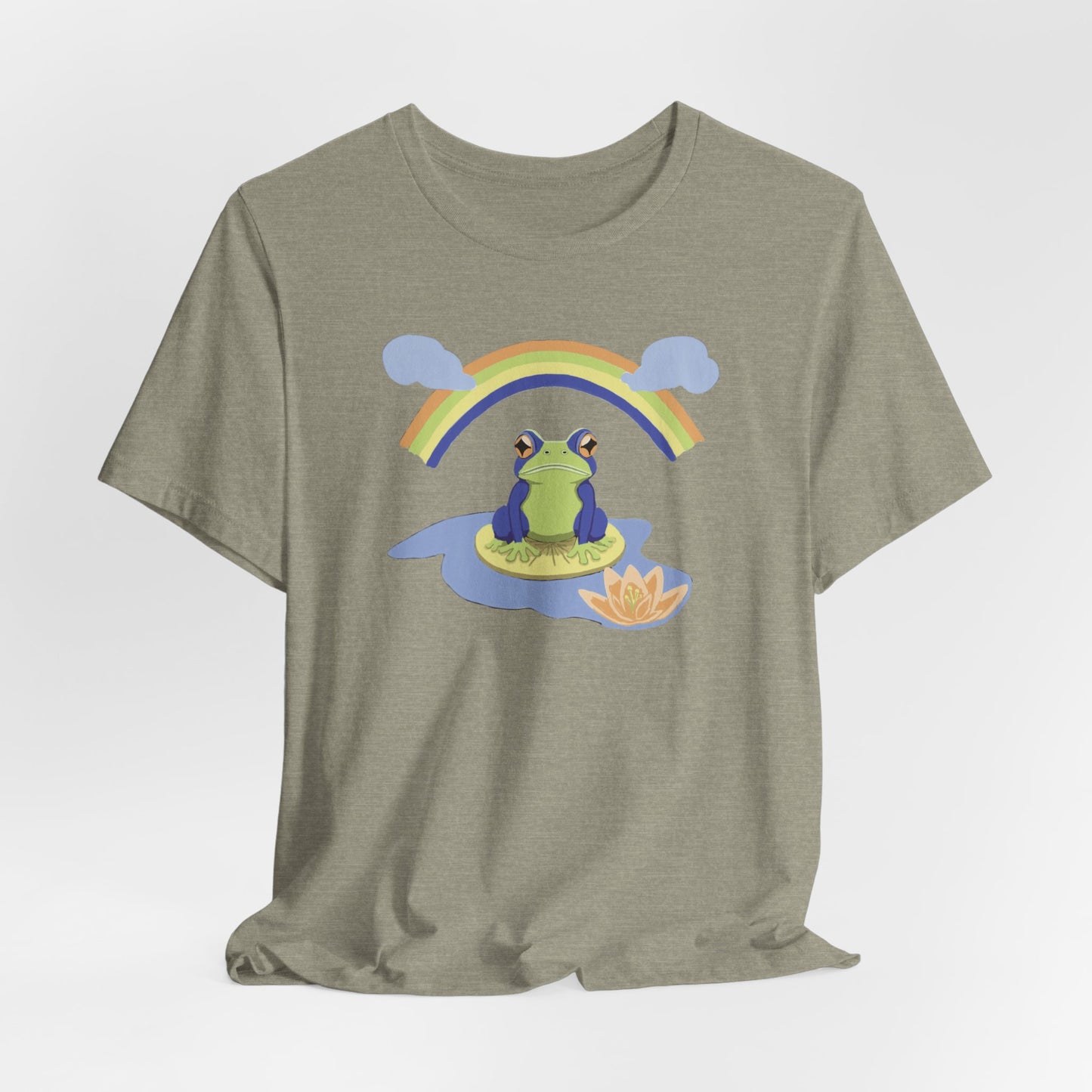 Rainbow Frog Unisex Jersey Short Sleeve Tee