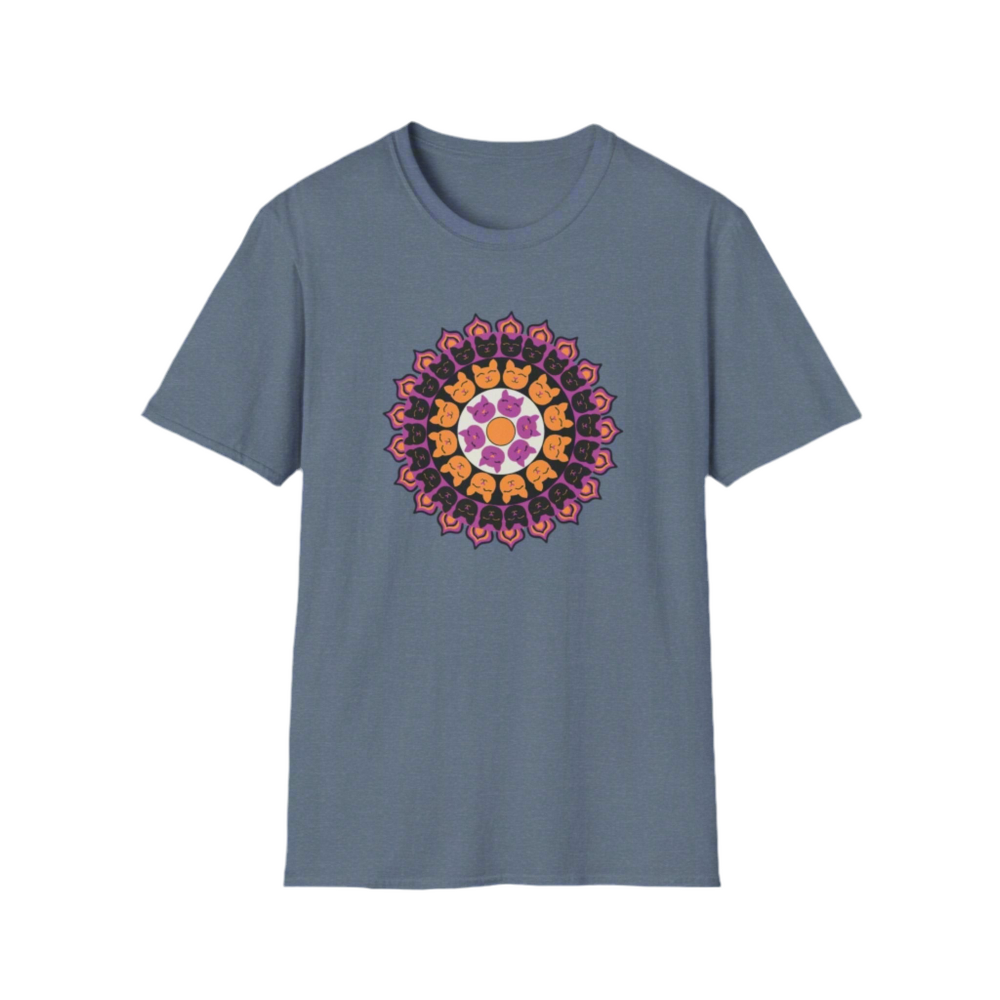 Cat Mandala Soft-style T-shirt