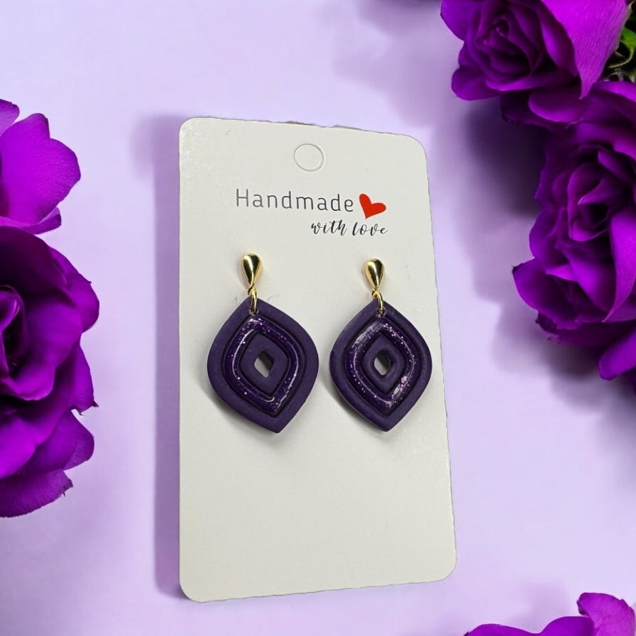 Grape Glimmer Earrings