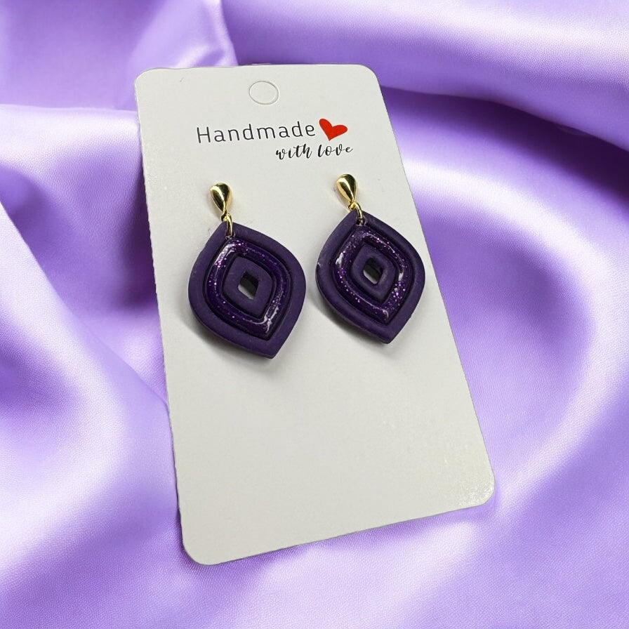 Grape Glimmer Earrings
