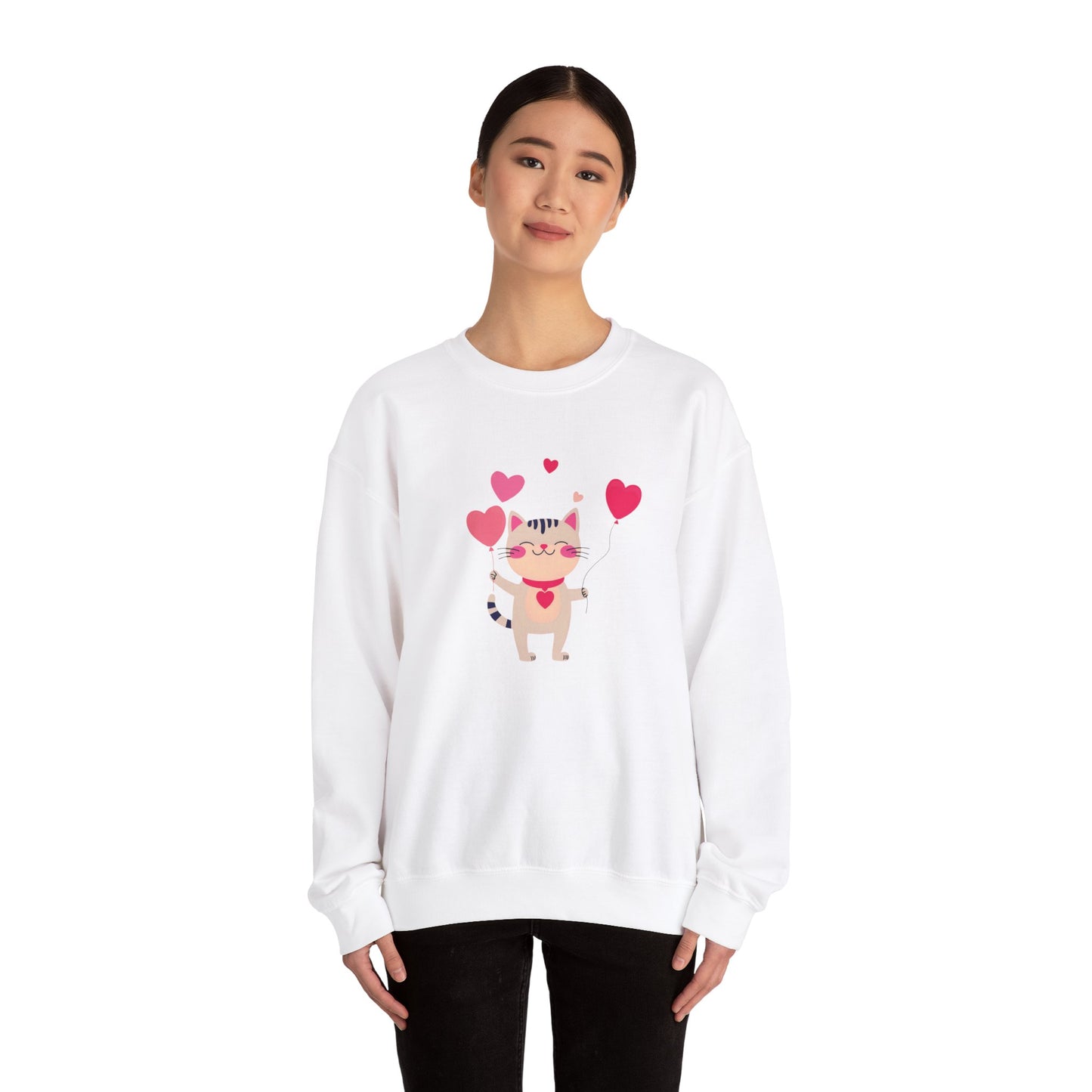 Kitty Love Unisex Heavy Blend™ Crewneck Sweatshirt