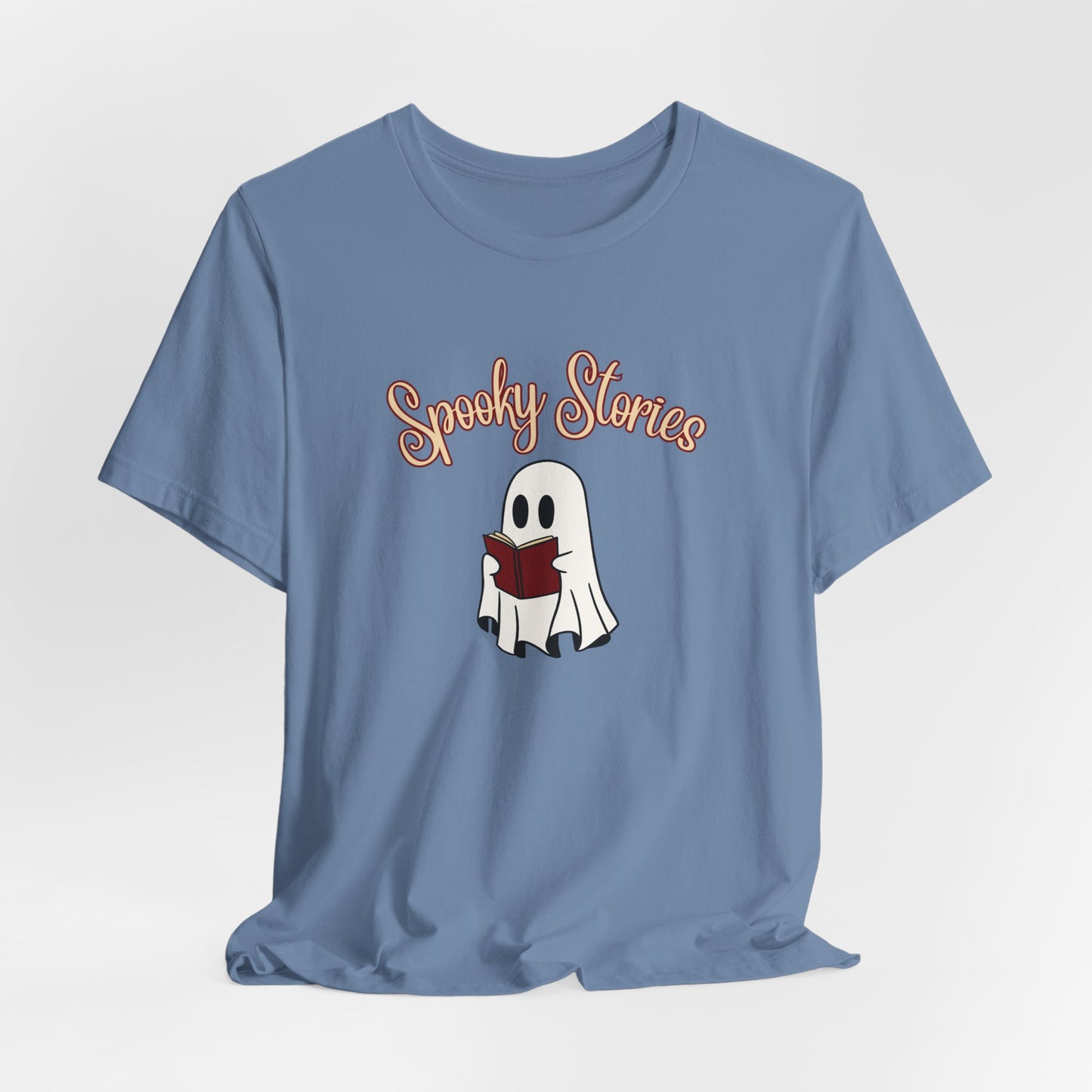 Spooky Stories Ghost Reading Tee