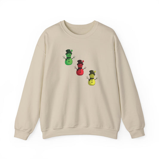 Snowmen Christmas lights Heavy Blend™ Crewneck Sweatshirt