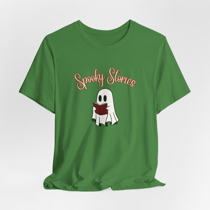 Spooky Stories Ghost Reading Tee