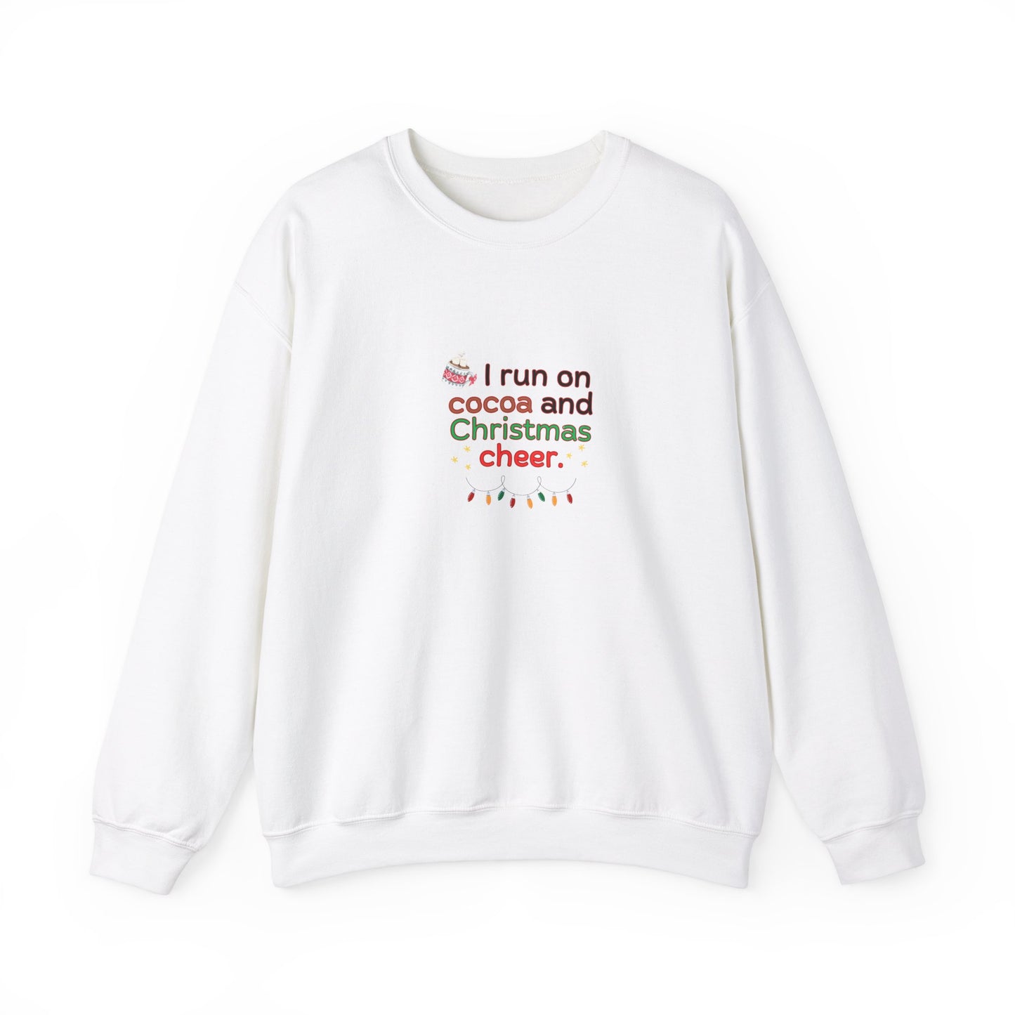 Cocoa and Christmas Heavy Blend™ Crewneck Sweatshirt