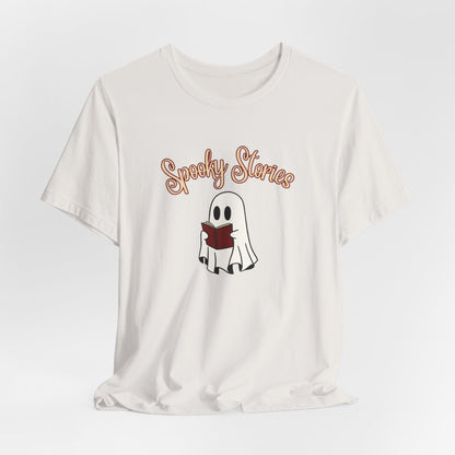 Spooky Stories Ghost Reading Tee