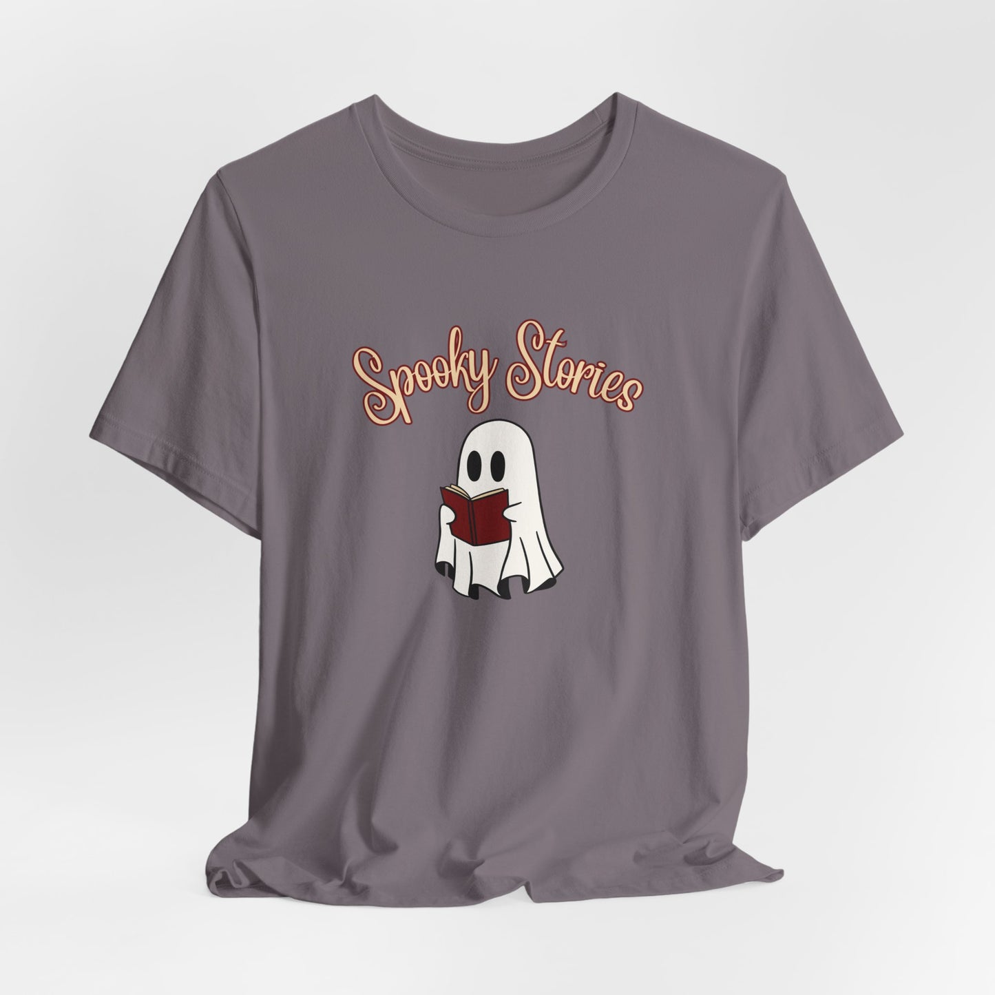 Spooky Stories Ghost Reading Tee