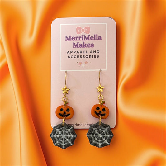 Jack-o-Webs Earrings