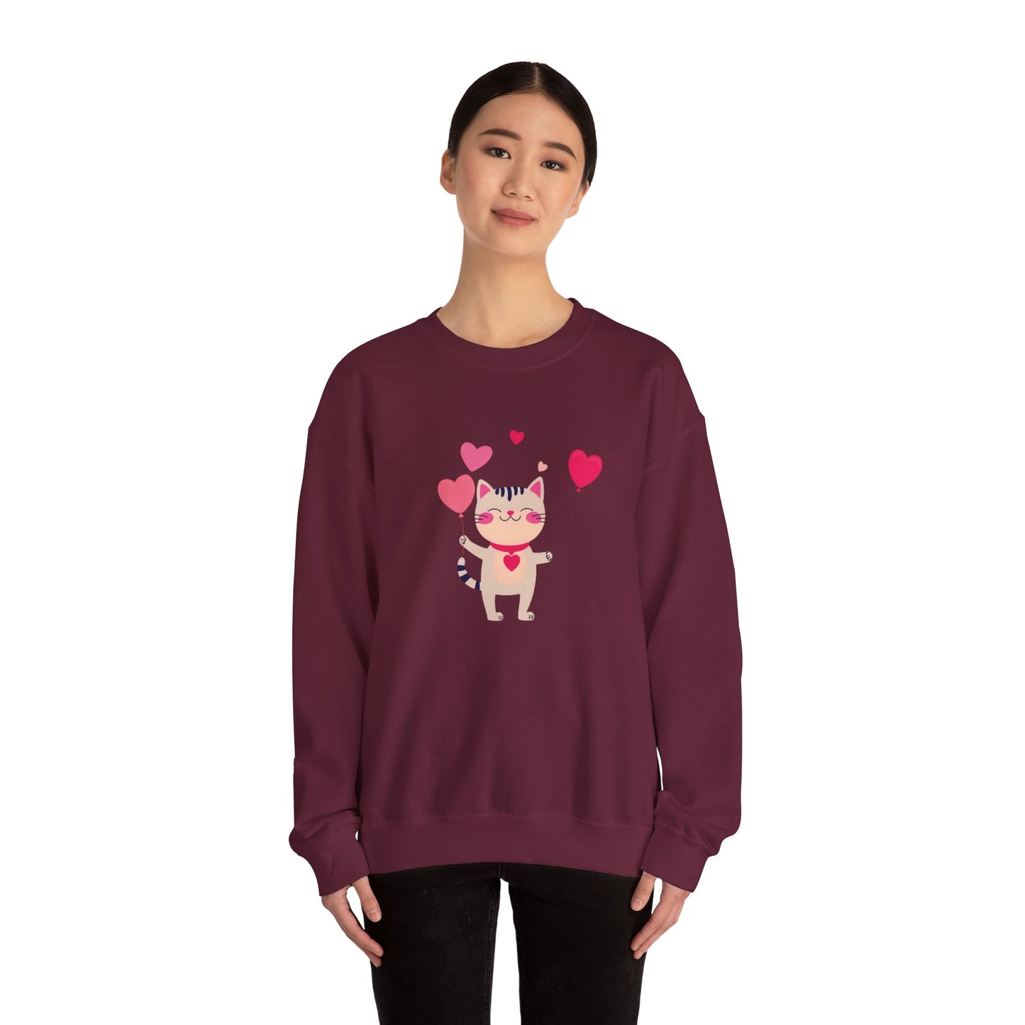 Kitty Love Unisex Heavy Blend™ Crewneck Sweatshirt