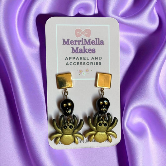 Spinning Skulls Earrings