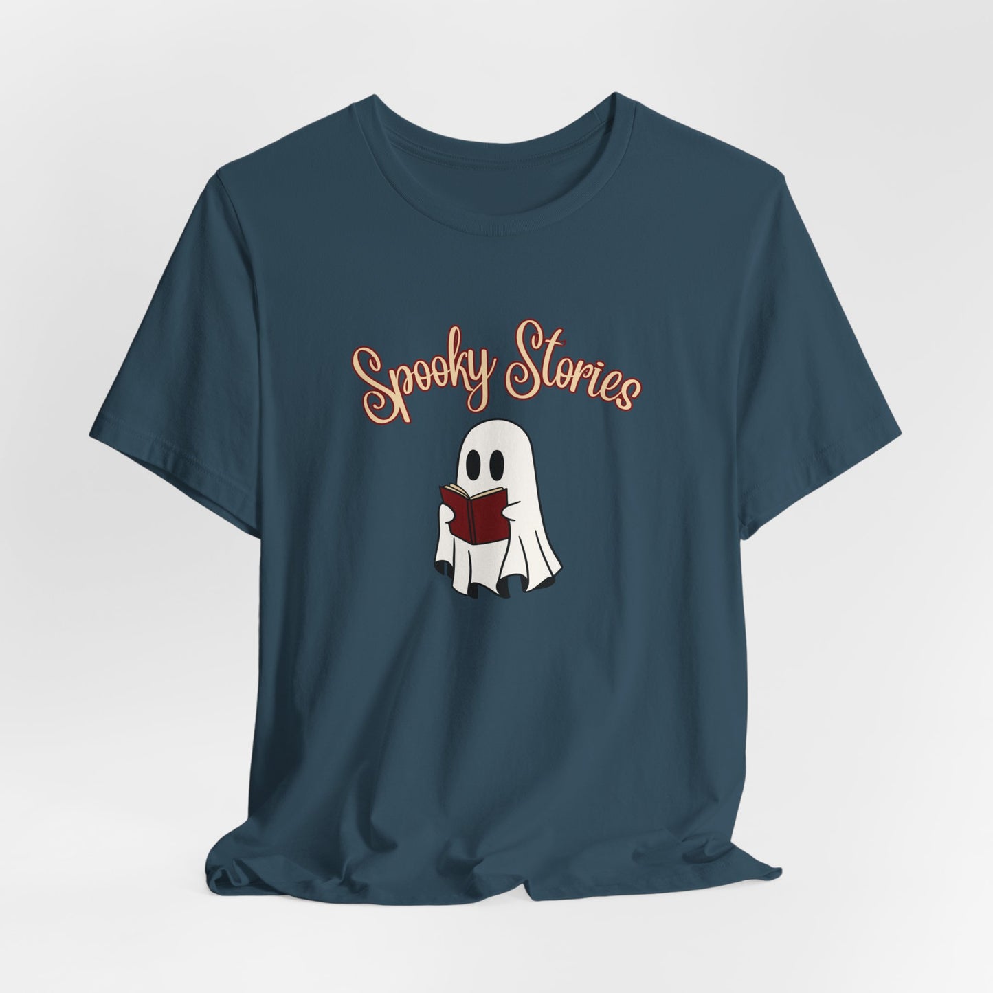 Spooky Stories Ghost Reading Tee