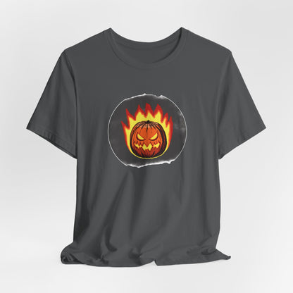 2024 Halloween Pumpkin Flames Jersey Shirt - top