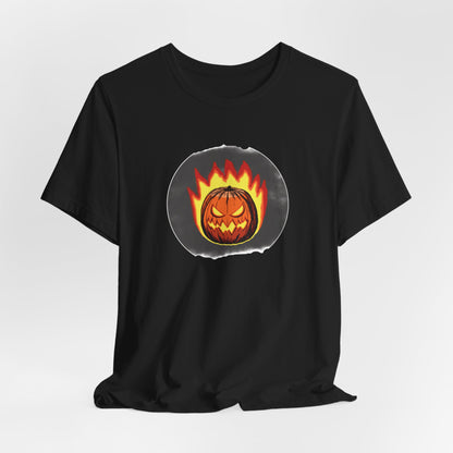 2024 Halloween Pumpkin Flames Jersey Shirt - top
