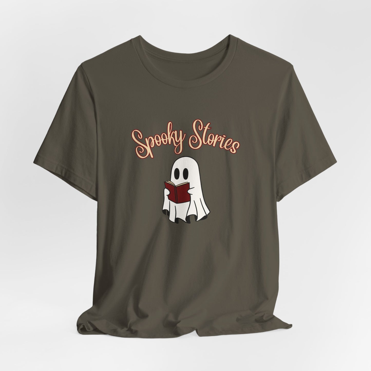 Spooky Stories Ghost Reading Tee