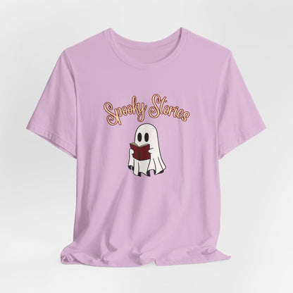 Spooky Stories Ghost Reading Tee