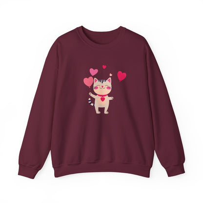 Kitty Love Unisex Heavy Blend™ Crewneck Sweatshirt