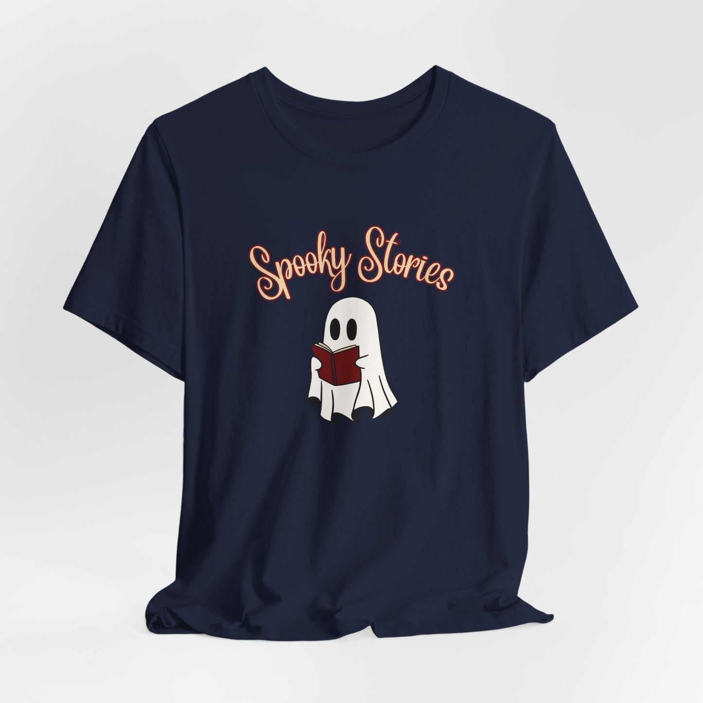 Spooky Stories Ghost Reading Tee
